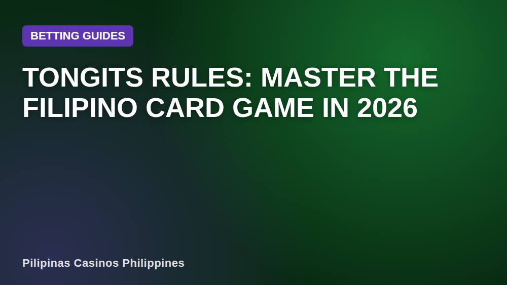 Tongits Rules: Master the Filipino Card Game in 2026